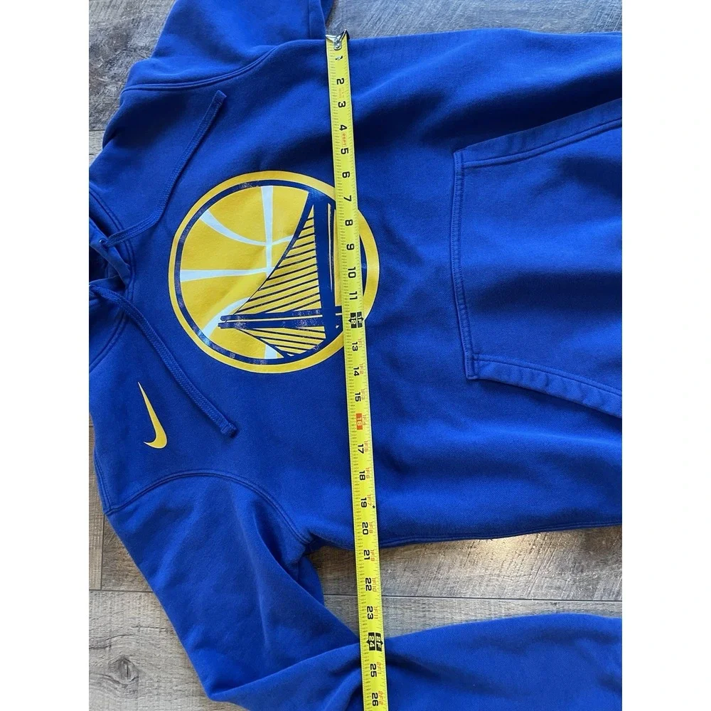 Golden State Warriors Hoodie Men L Blue Nike Pullover Sweatshirt NBA Basketball
